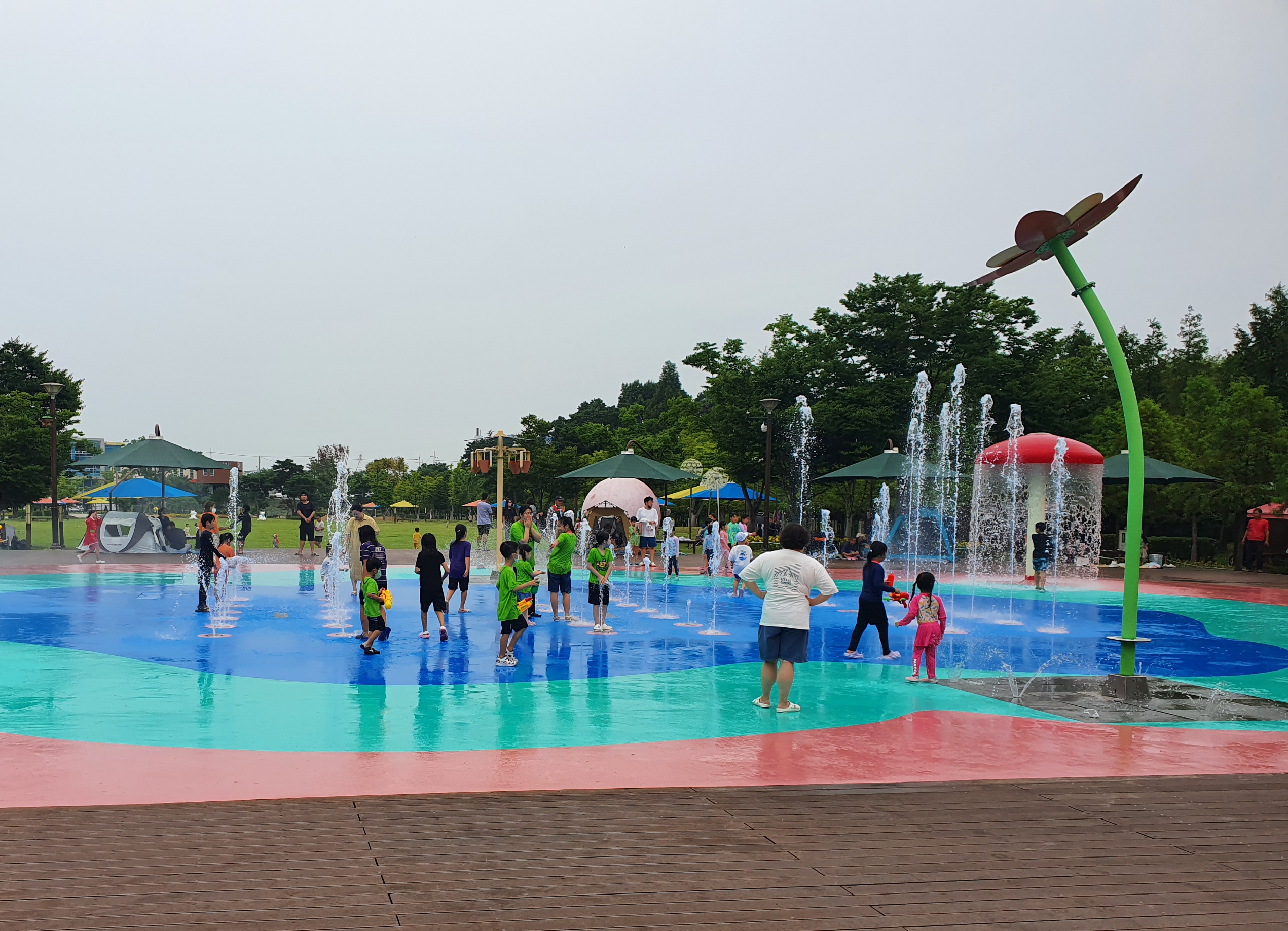 논산 물놀이 바닥분수