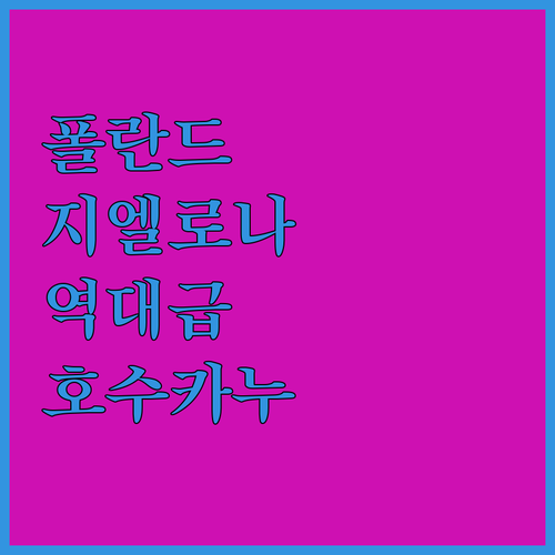 호수 근처에서 즐기는 카누와 힐링 폴..