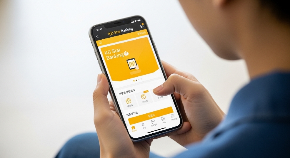 KB앱 화면