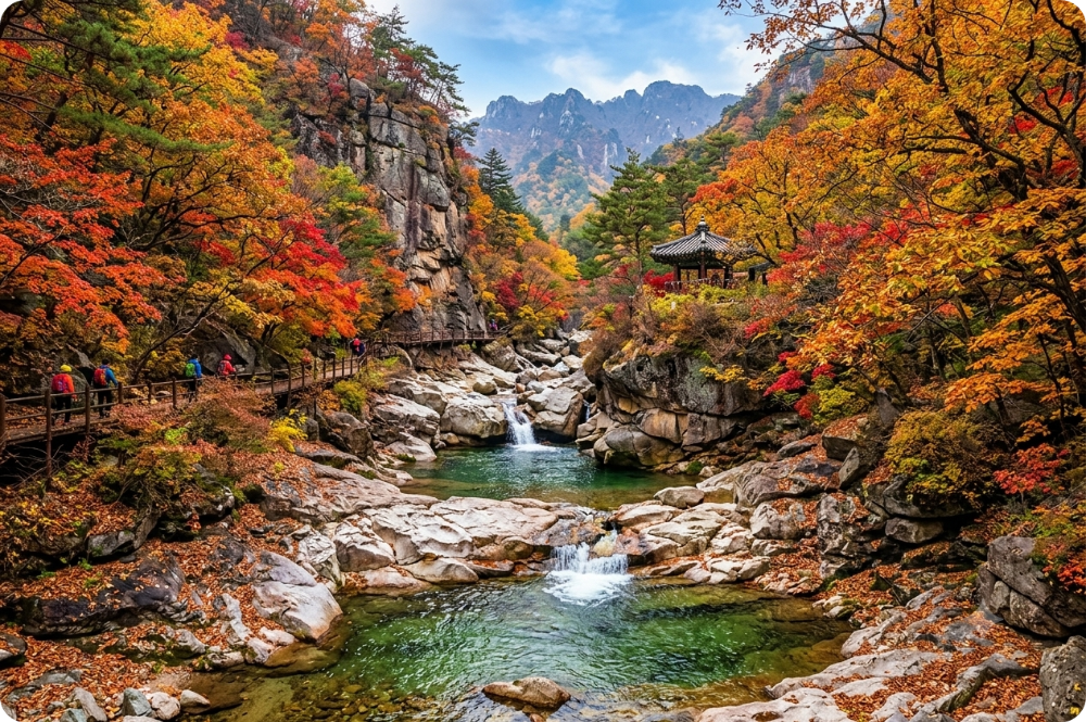 지리산 단풍명소 AI 이미지