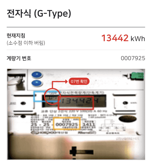 전기계량기 보는법