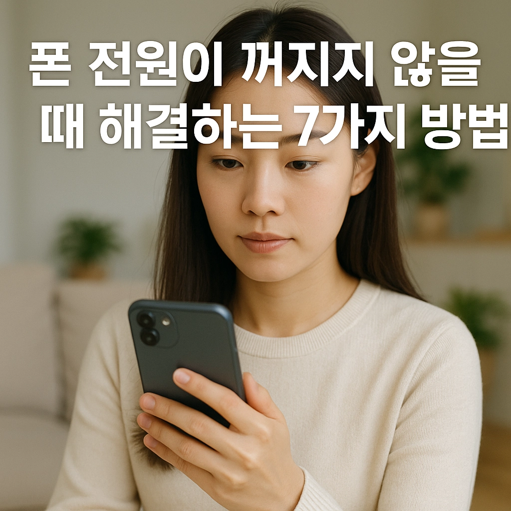 2D폰 전원이 꺼지지 않을 때 해결하는 7가지 방법