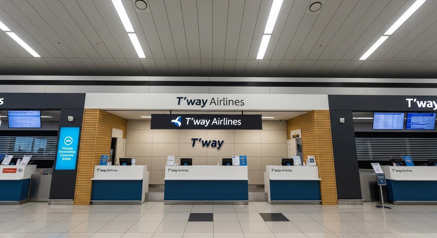 인천공항 티웨이 카운터