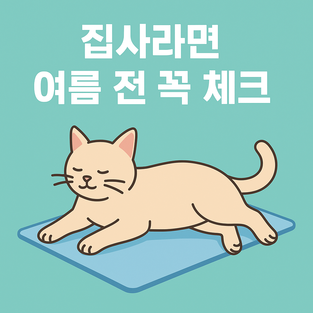 고양이도 더위를 탈까? 집사라면 여름 전 꼭 체크