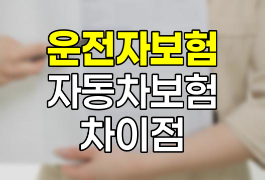 운전자보험 vs 자동차보험, 차이점과 선택 기준