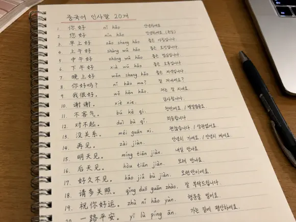 중국어 인사말
