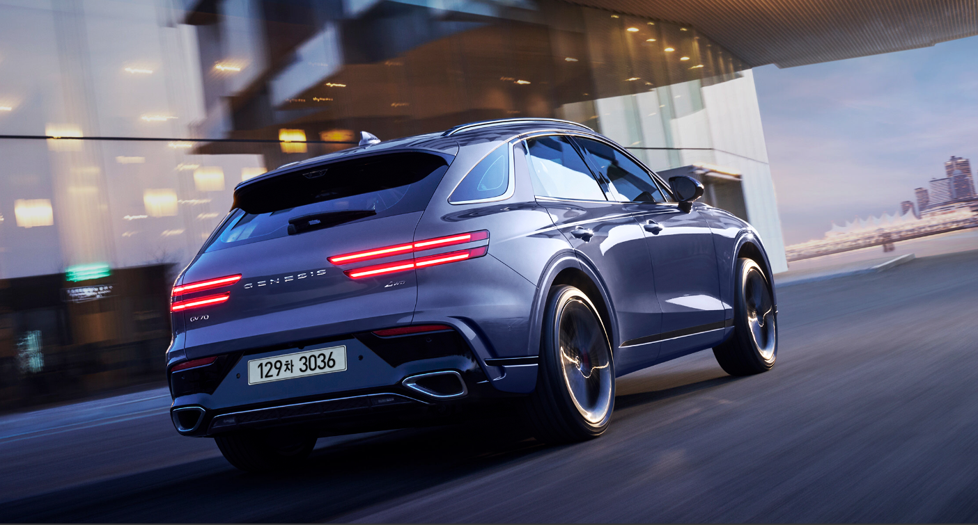 제네시스 gv70 후면 외관