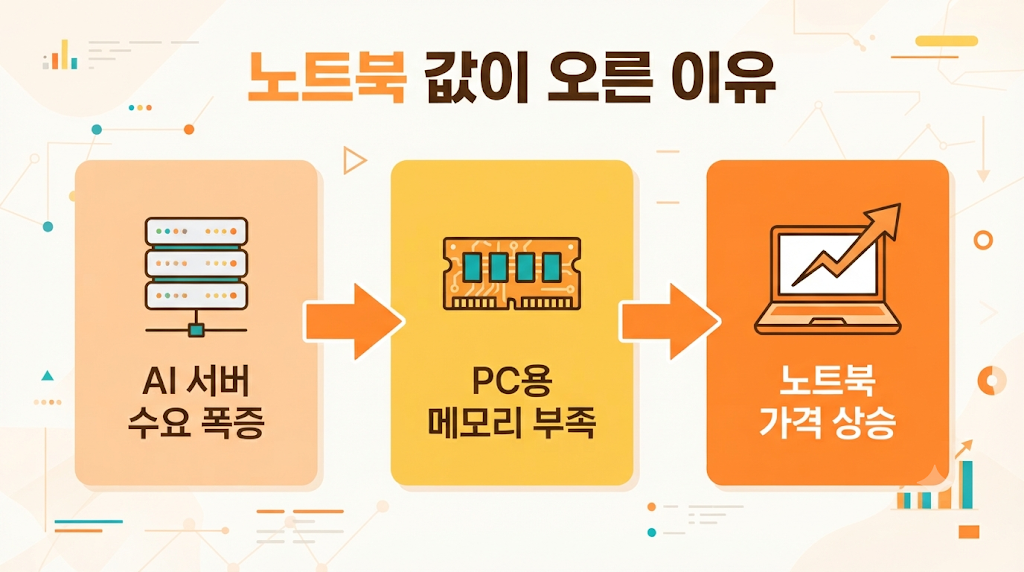 노트북 값이 오른 이유 인포그래픽