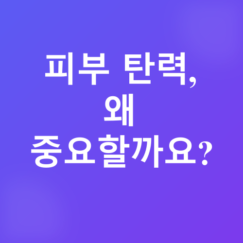 피부 탄력 및 톤 관리_1