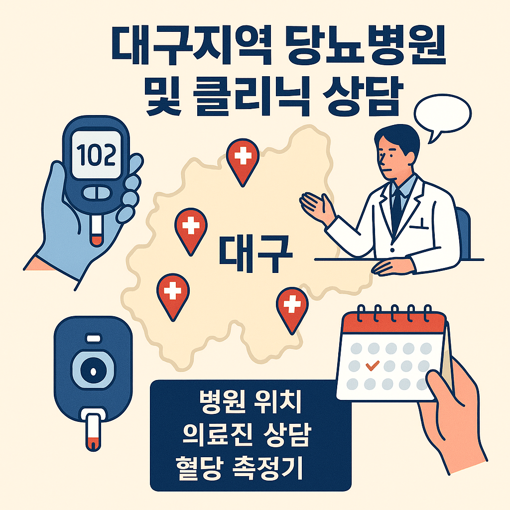 대구지역 당뇨 병원, 클리닉 찾기 정보 안내