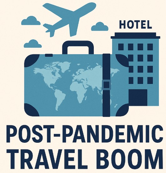 코로나 이후 여행 수요 폭발과 항공·호텔업계의 주가 반등 이유 분석 관련 그림