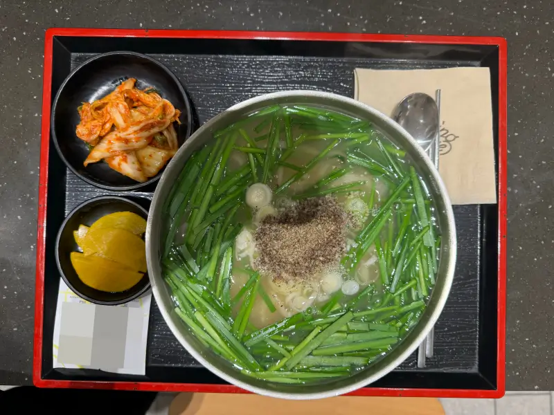 스마일 칼국수 전체 구성 사진