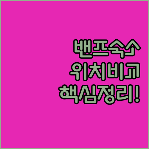 캐나다 밴프 여행 숙소 위치 장점 비..