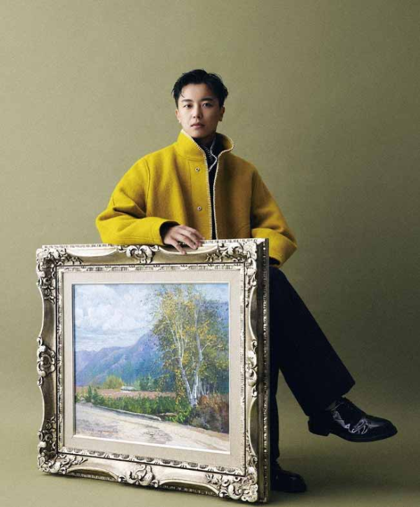 배우 연우진과 아버지 그림