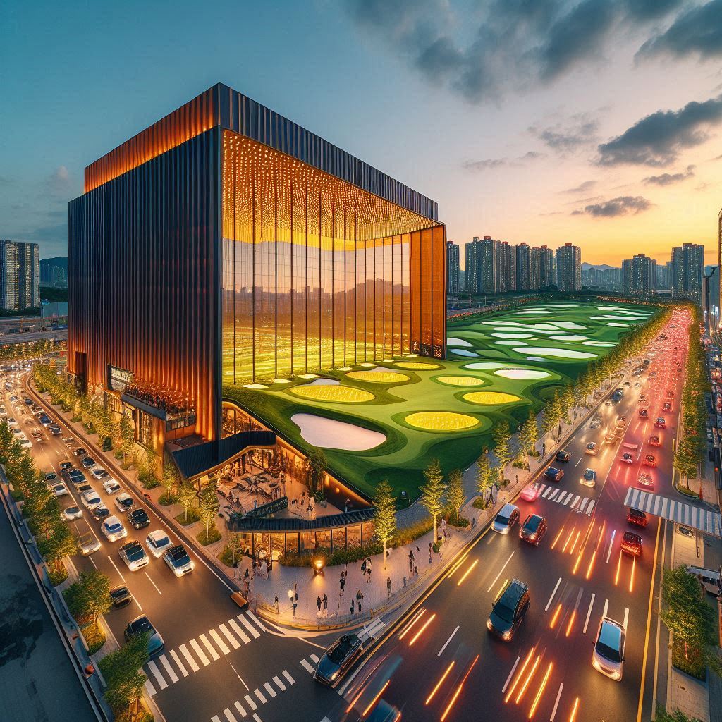 르까프골프연습장 배경