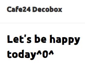 Cafe24 Decobox