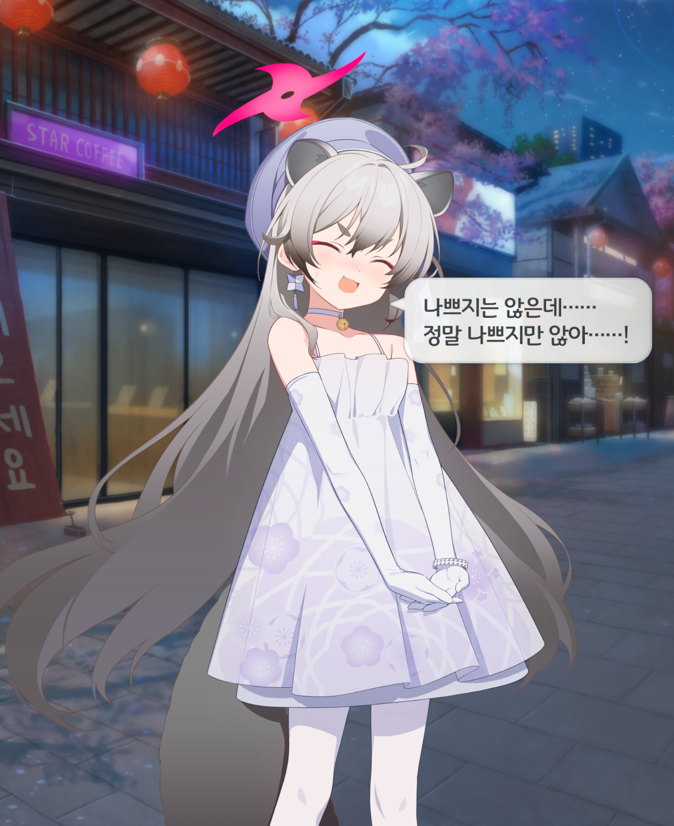 미치루가 라면 종류에 대해 나쁘지는 않지만 정말 나쁘지만은 않다고 말한다.
