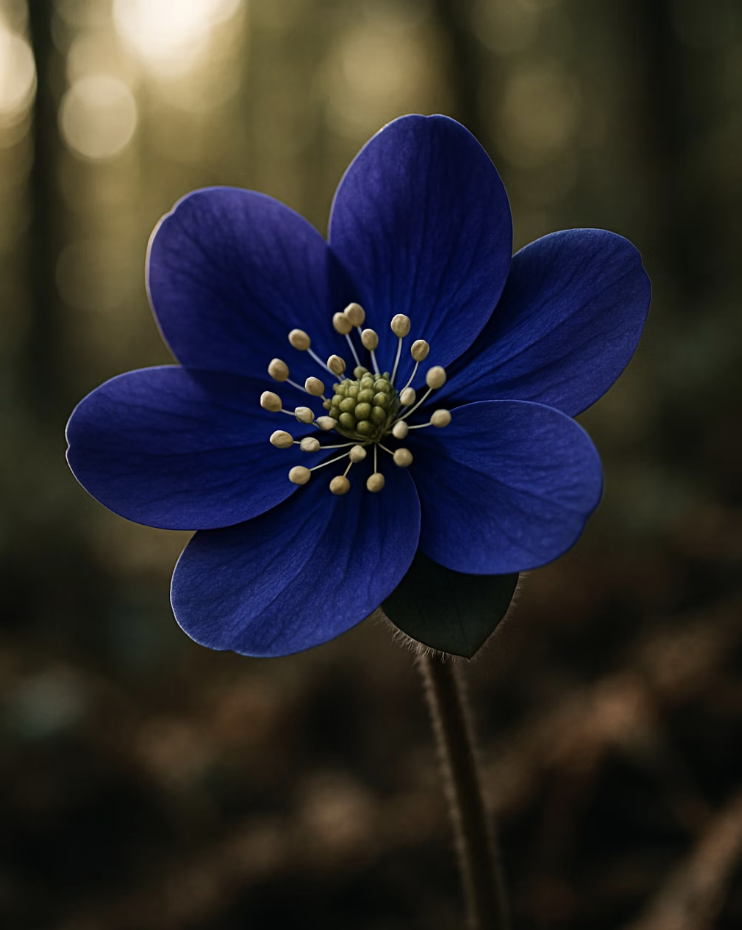 꽃 아래 작은 받침을 찾아보세요