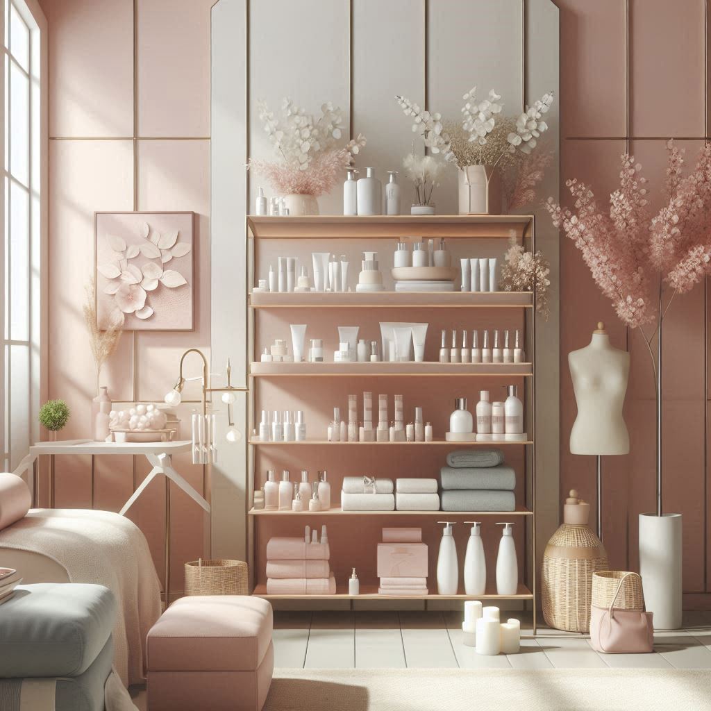 피부,체형관리 샵 배경