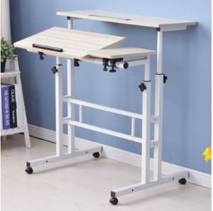 높이조절 각도조절 스탠딩 책상, 아이보리80cm