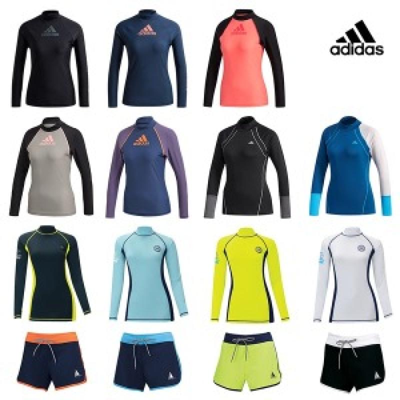 아디다스 여성 래쉬가드 수영복 반바지 서핑 워터파크 집업