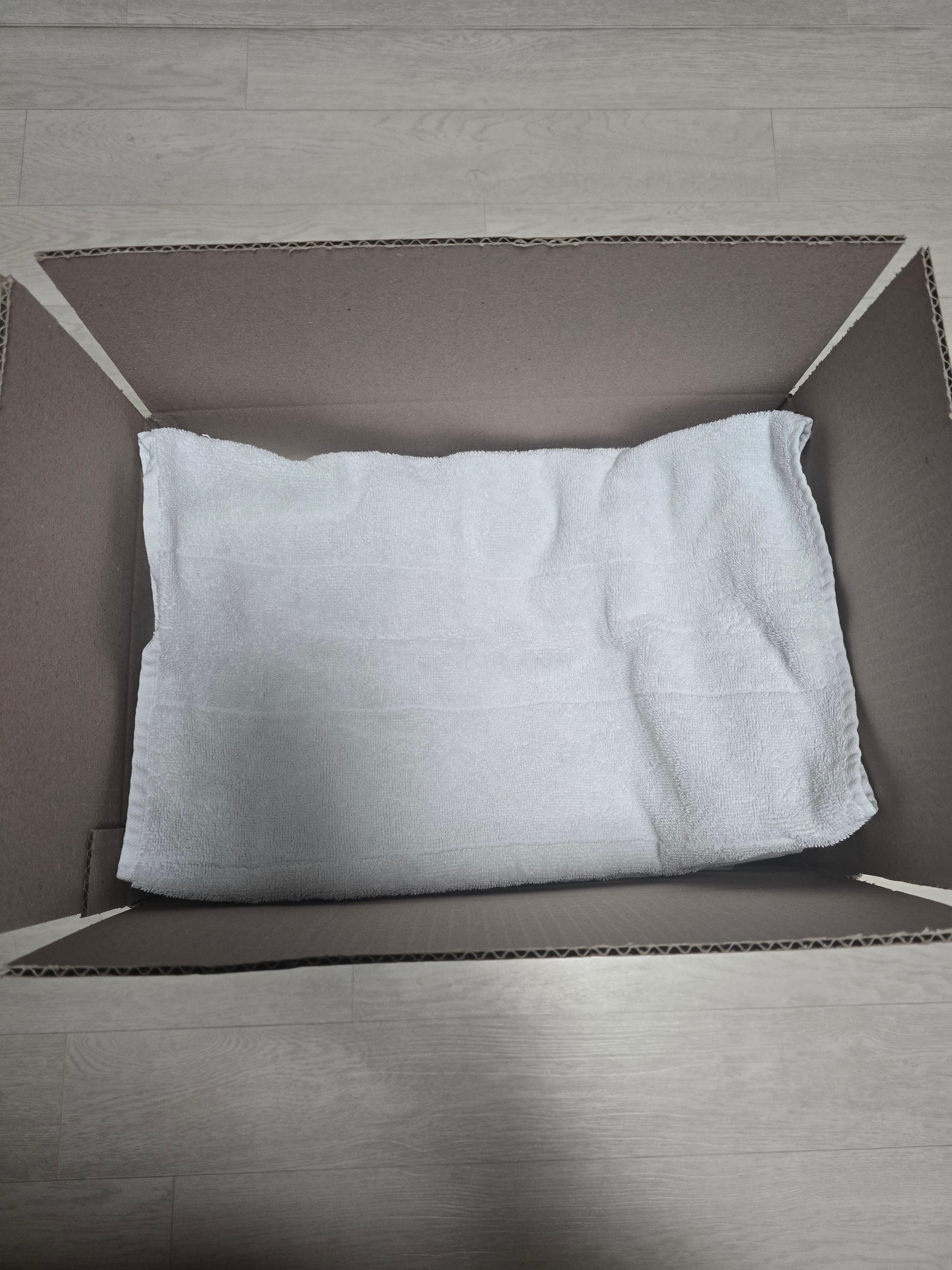 수건 교체 후 헌수건 유기견센터에 기부