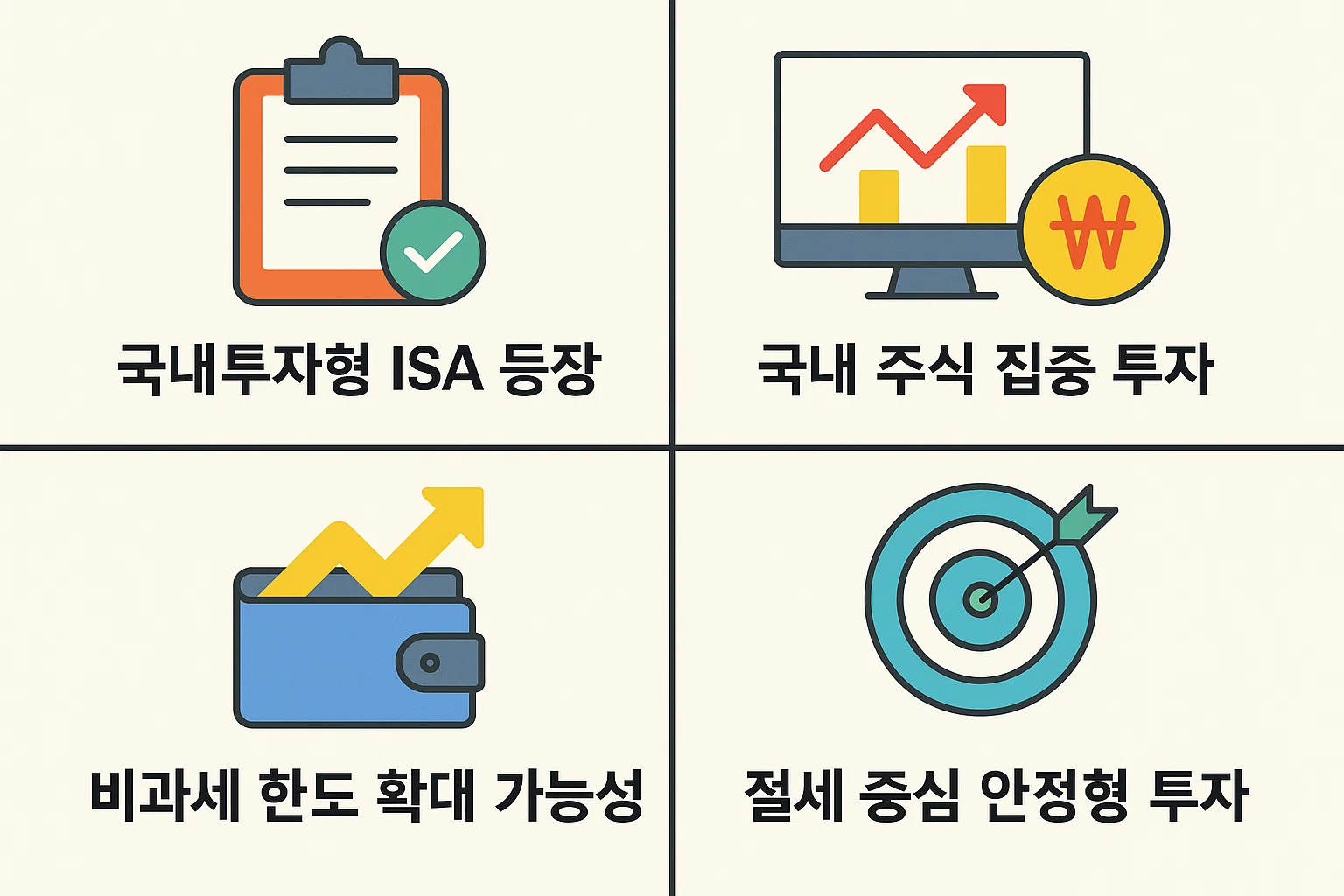 국내투자형 ISA의 절세 전략과 운용 팁을 정리한 인포그래픽.