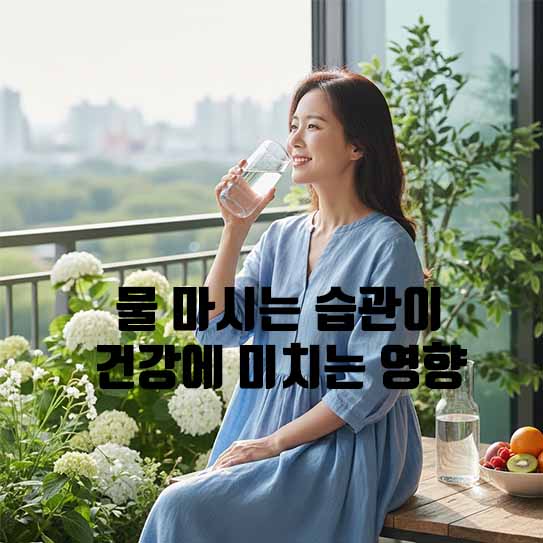 물 마시는 습관이 건강에 미치는 영향