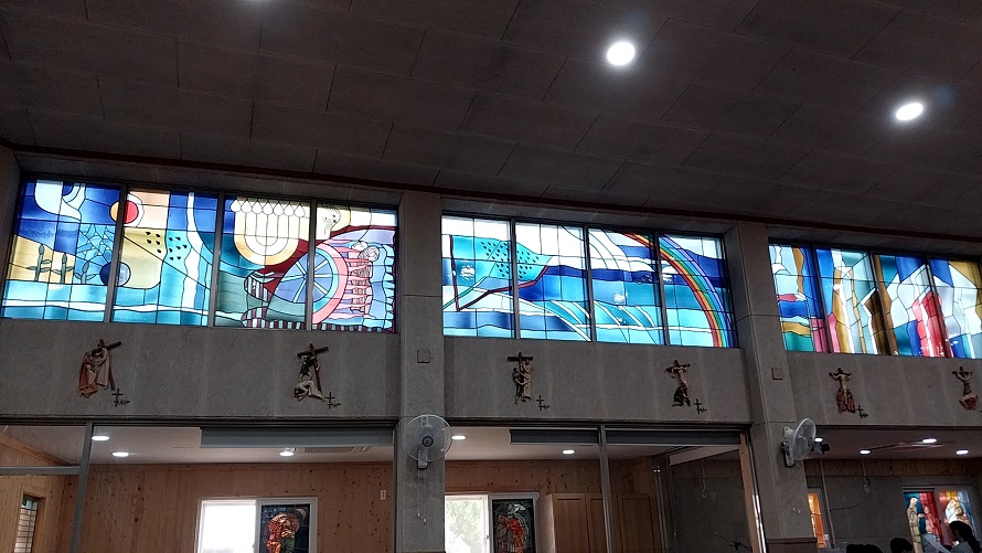 광주광역시 원동성당 스테인드글라스