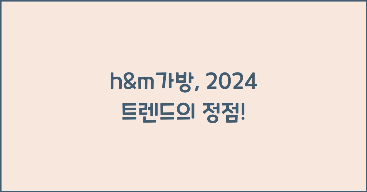 h&m가방