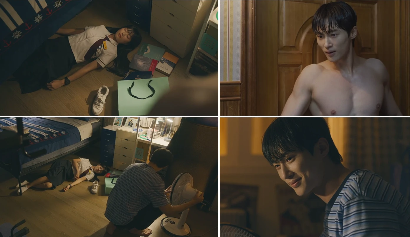 자기방에서-잠든-솔이보고-놀라는-선재