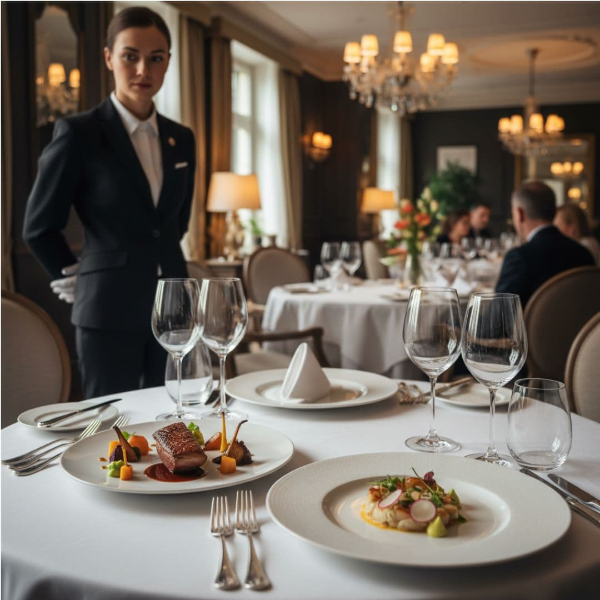 동서양 테이블 매너 중 고급 레스토랑 서비스의 철학에 대해 배워 보겠습니다.