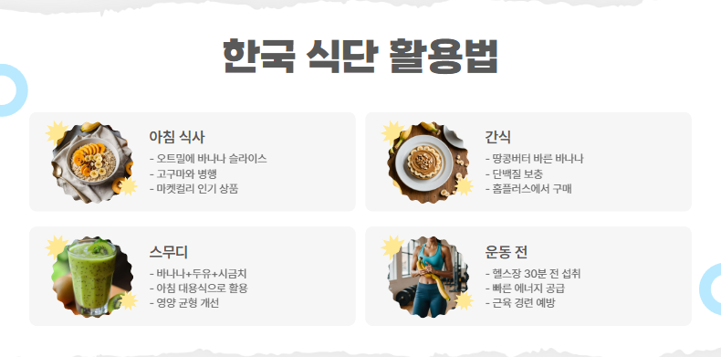 한국 식단에 맞춘 활용법