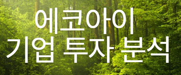 에코아이 기업 투자 분석