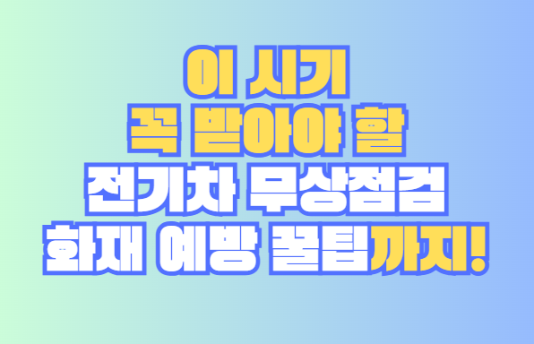 전기차 무상점검