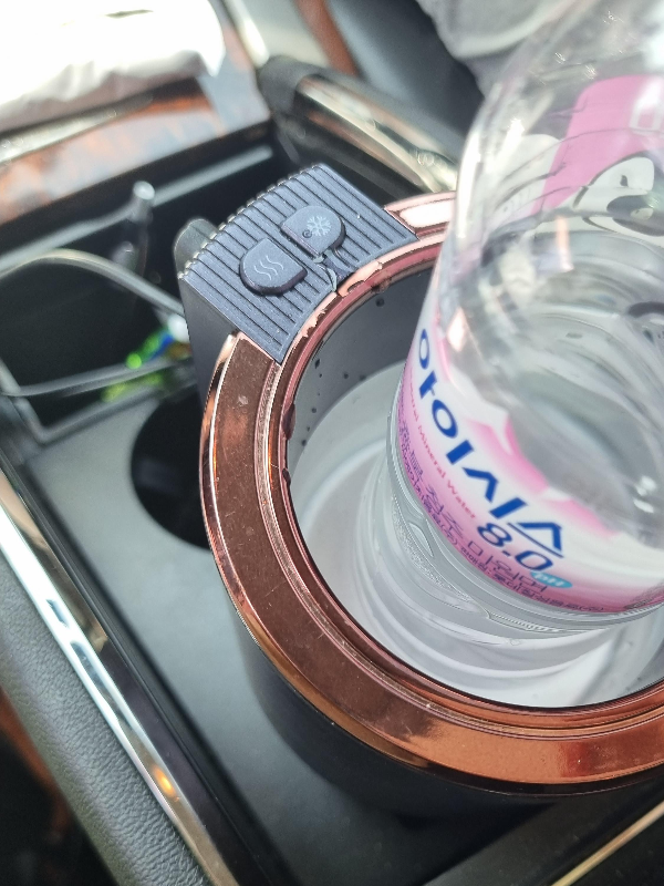 냉온컵홀더 설치 후 작동