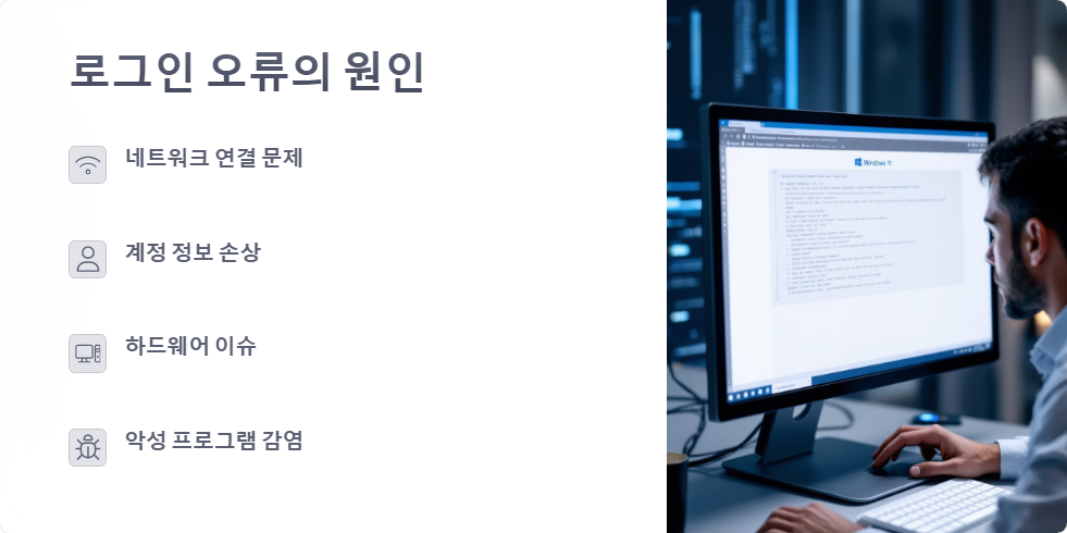 윈도우11 로그인 오류 해결