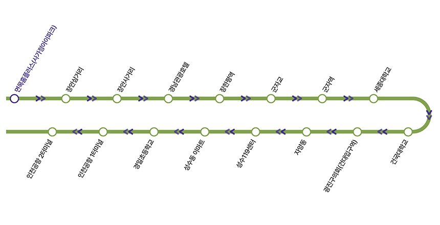6013번-공항버스-노선도