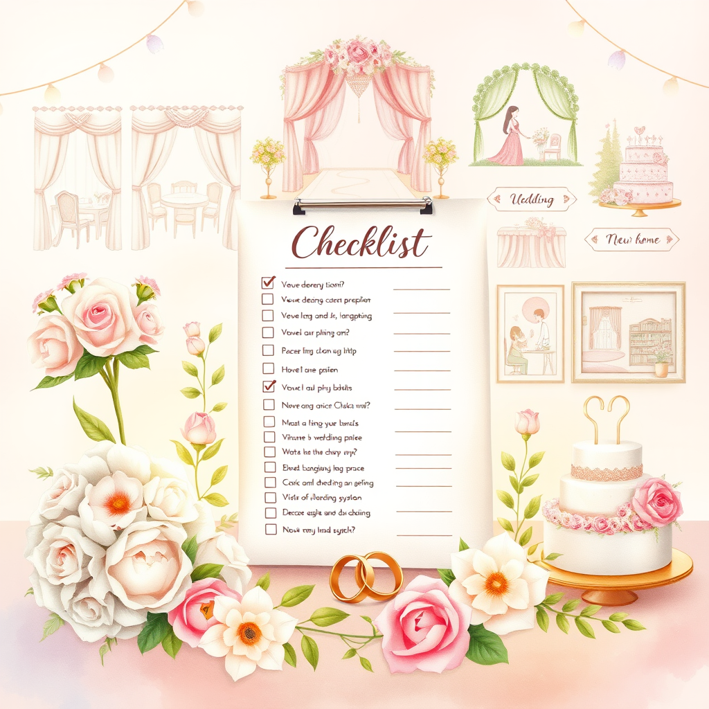 결혼 준비, 놓치기 쉬운 필수 체크리스트! 결혼식부터 신혼집까지 준비해야 할 모든 것