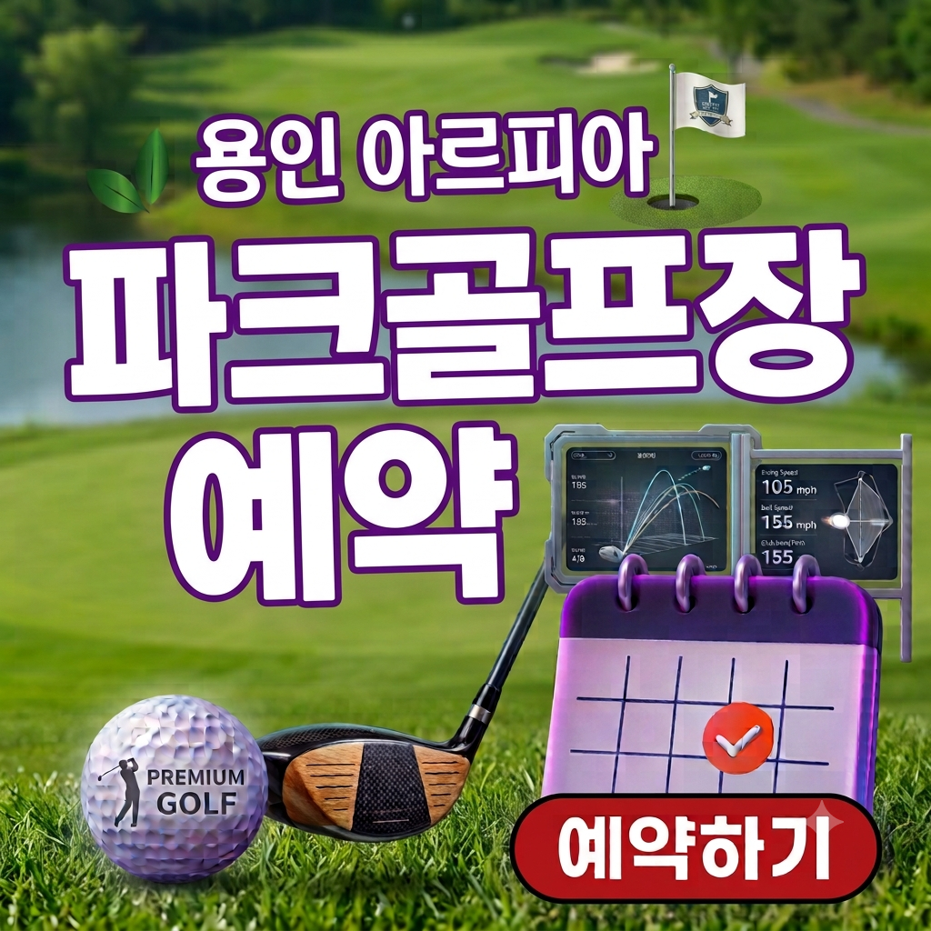 용인 아르피아 파크골프장 예약방법 온라인 예약 어플 36홀 무료