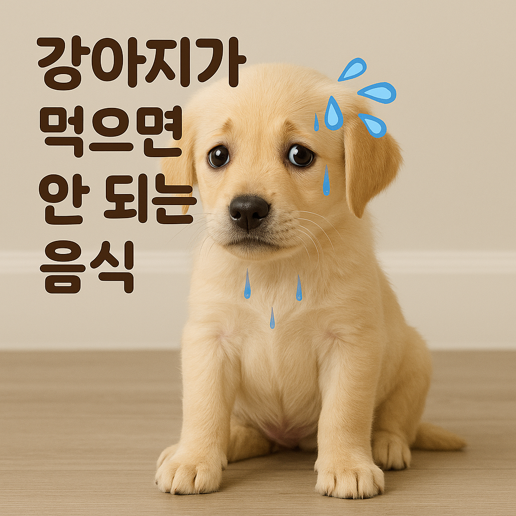 강아지가 먹으면 안되는 음식