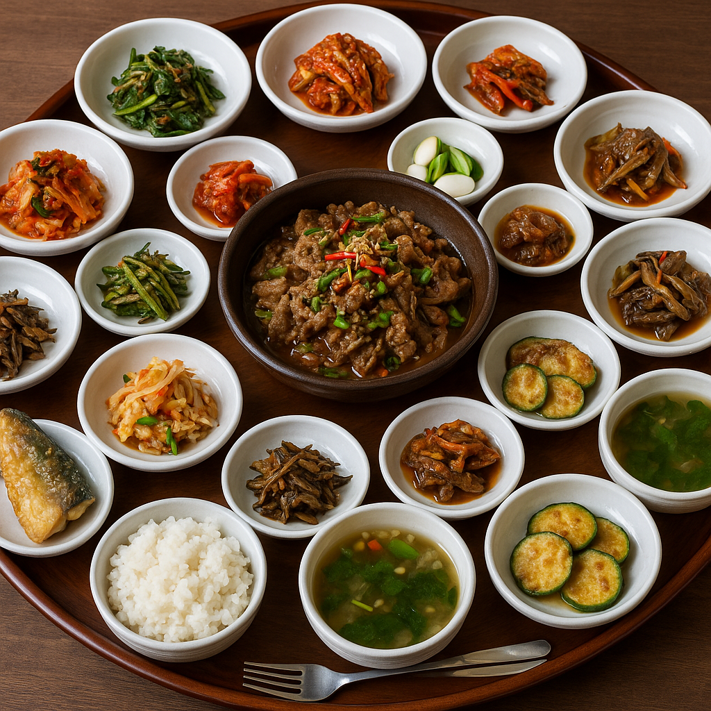 전라도 한정식 한상 차림