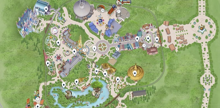 홍콩디즈니랜드지도