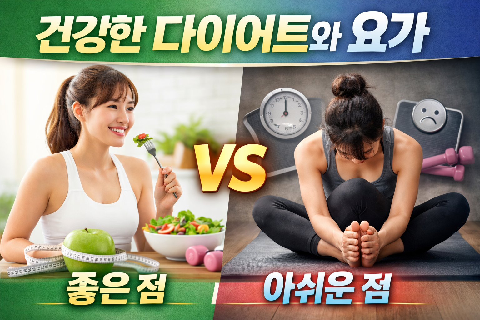 건강한 다이어트와 요가
