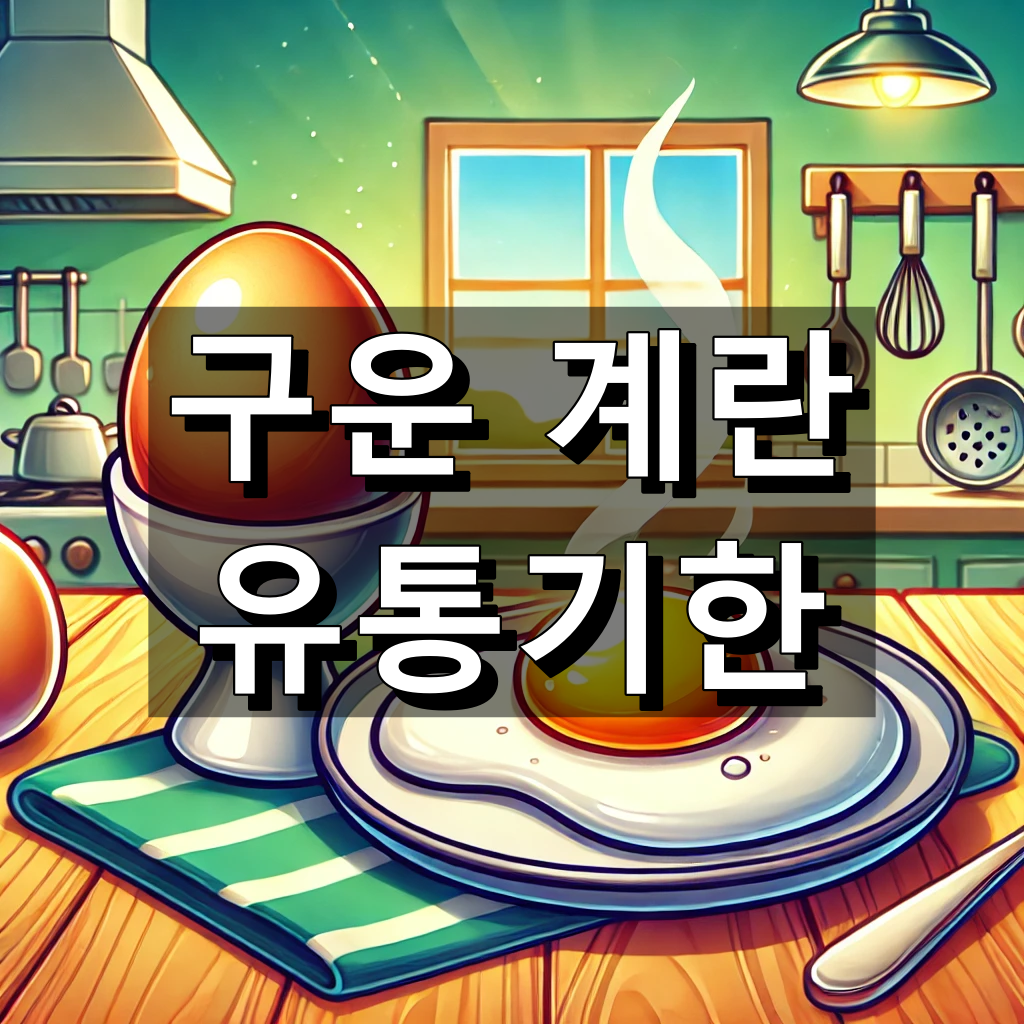 구운 계란 유통 기한 간단 정리