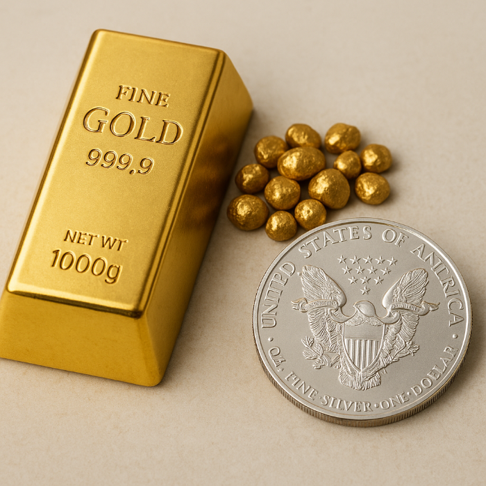 골드바, 콩알금, 은화 사진