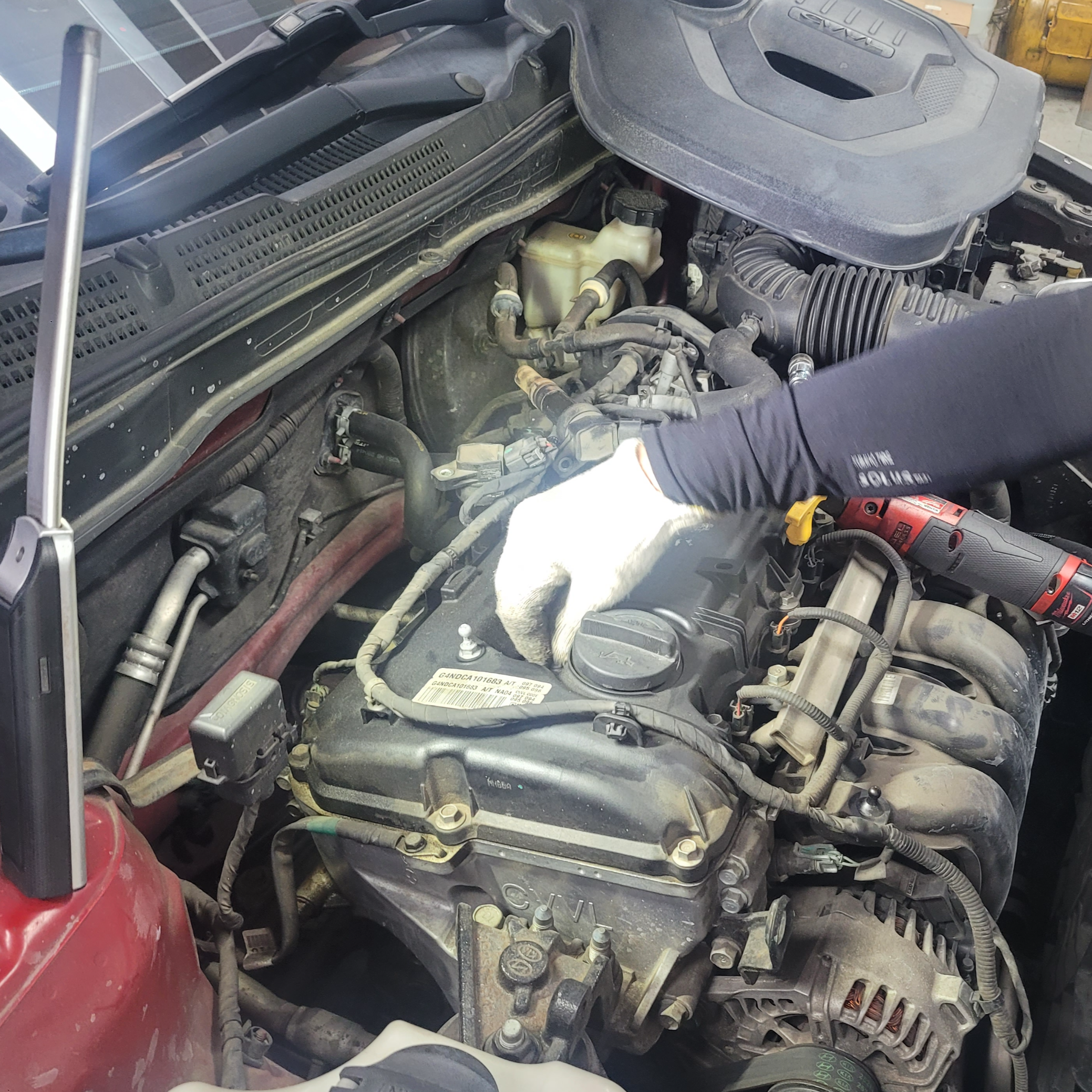 자동차 가솔린 엔진 흡기