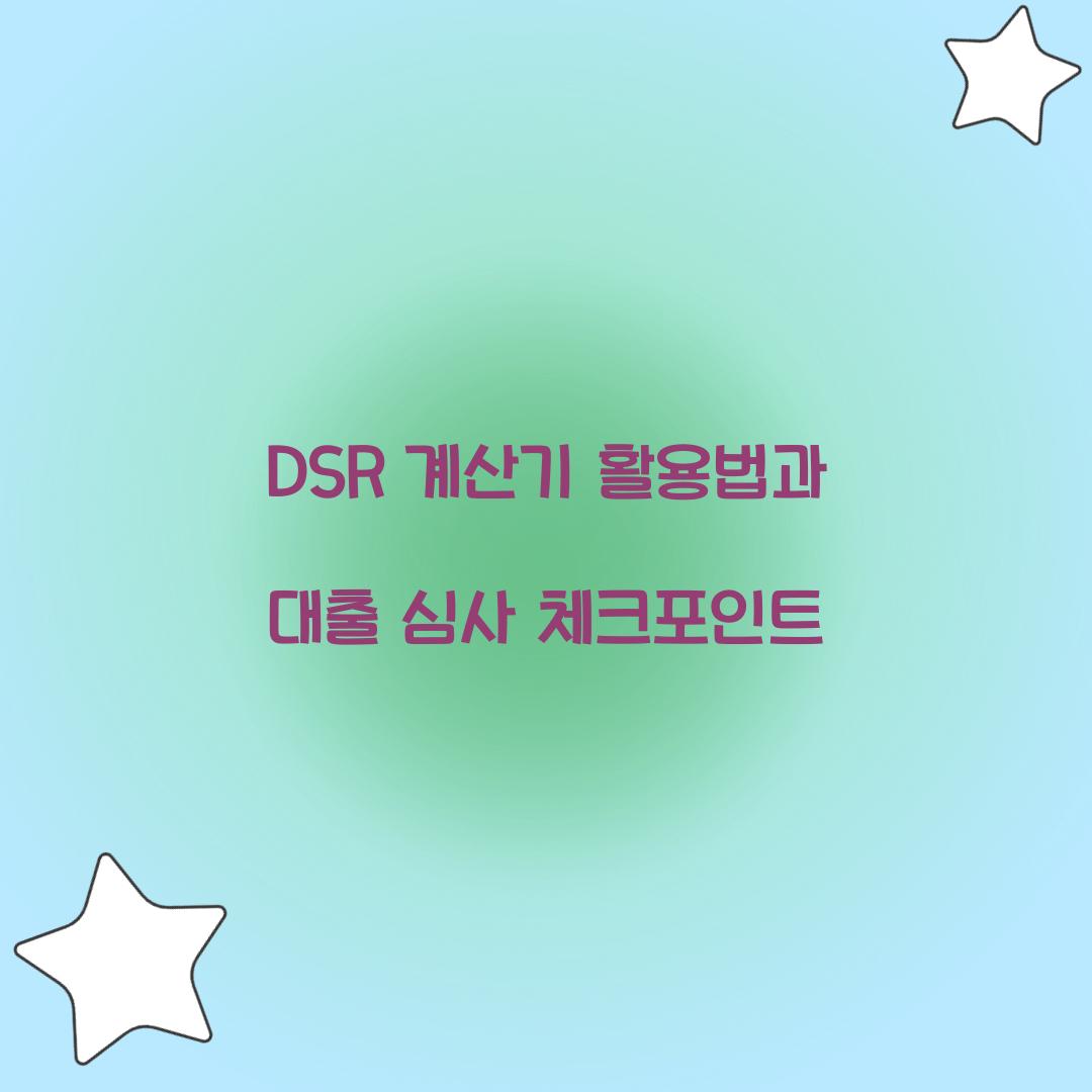 DSR 계산기