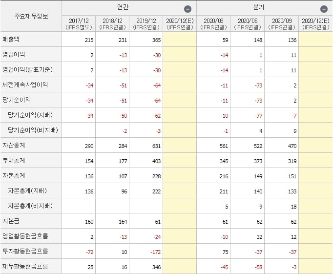 릭스솔루션_재무제표