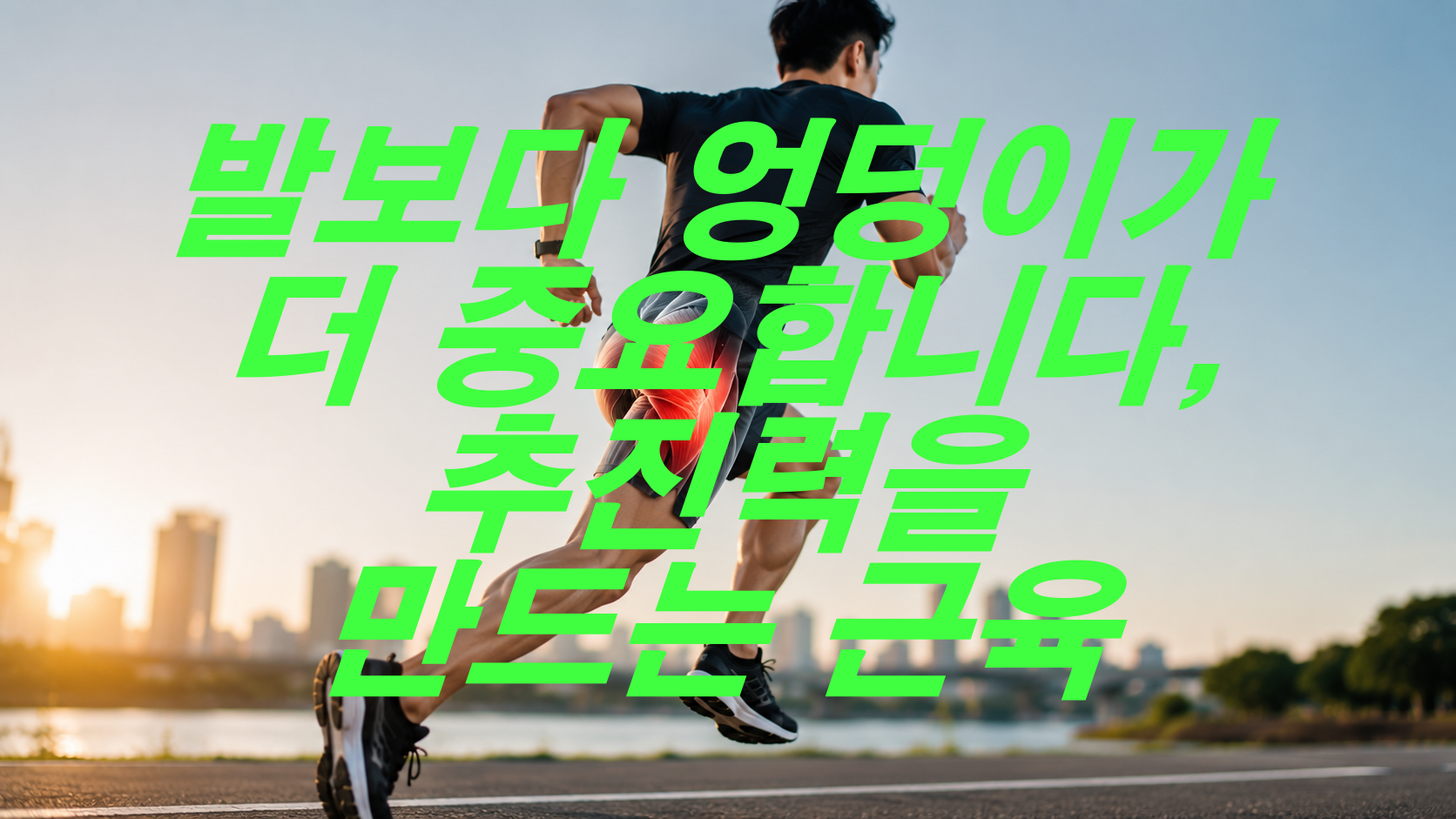 발보다 엉덩이가 더 중요합니다, 추진력을 만드는 근육